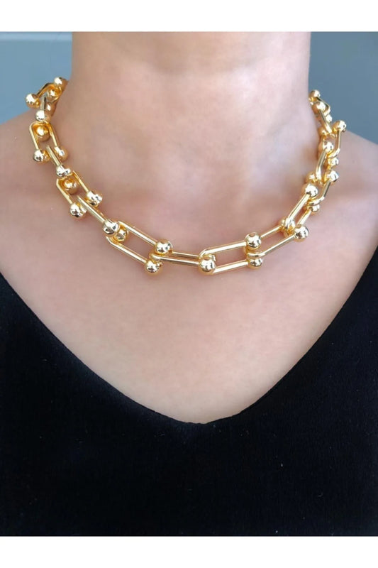Tifany Gold Zincir Kolye